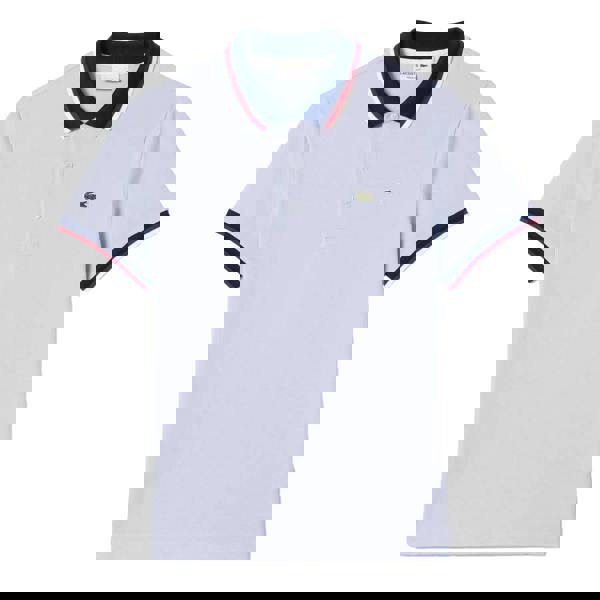 Lacoste Mens Mini Pique Stretch Regular Polo Shirt - Blue