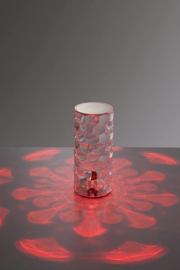 Living and Home Crystal Diamond RGB LED Table Lamp with Remote Control