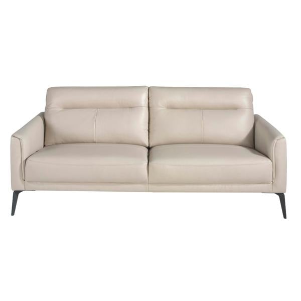 Angel Cerdá Taupe grey leather sofa 6137/6138