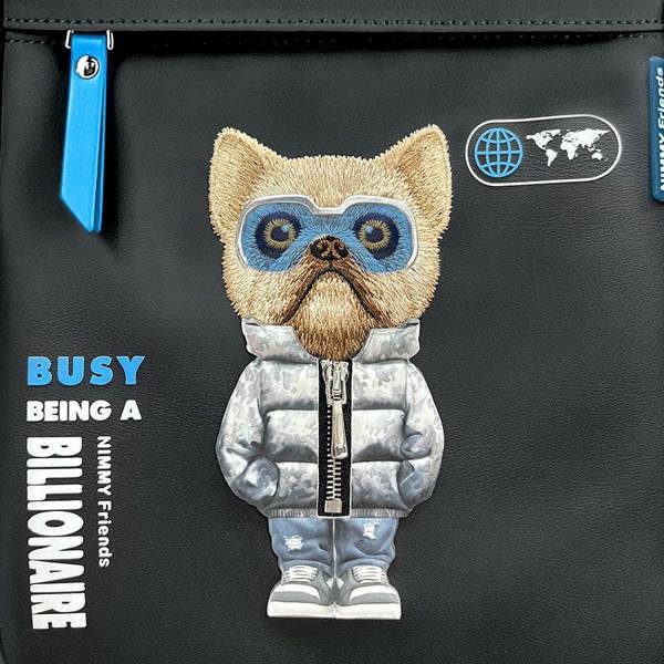 Nimmy Friends Glasses Cool Cat Laptop Backpack Black - N-KM-DNBB-01