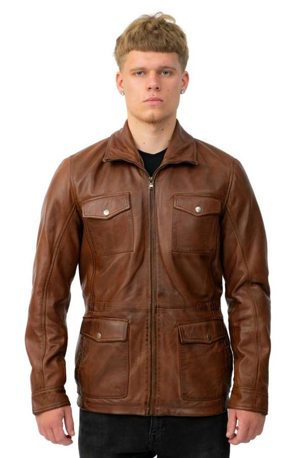 Infinity Leather Mens Timber Safari Coat-Santa Cruz
