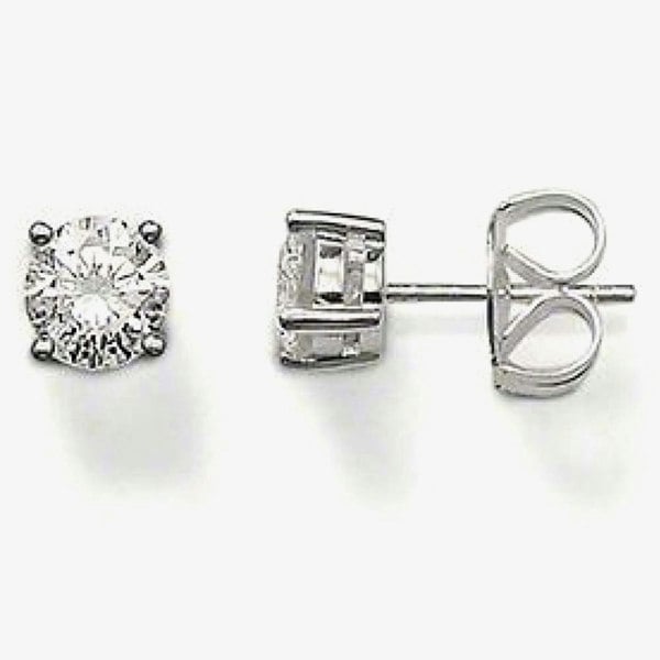 THOMAS SABO Silver Small Round White Cubic Zirconia Studs H1739 051 14