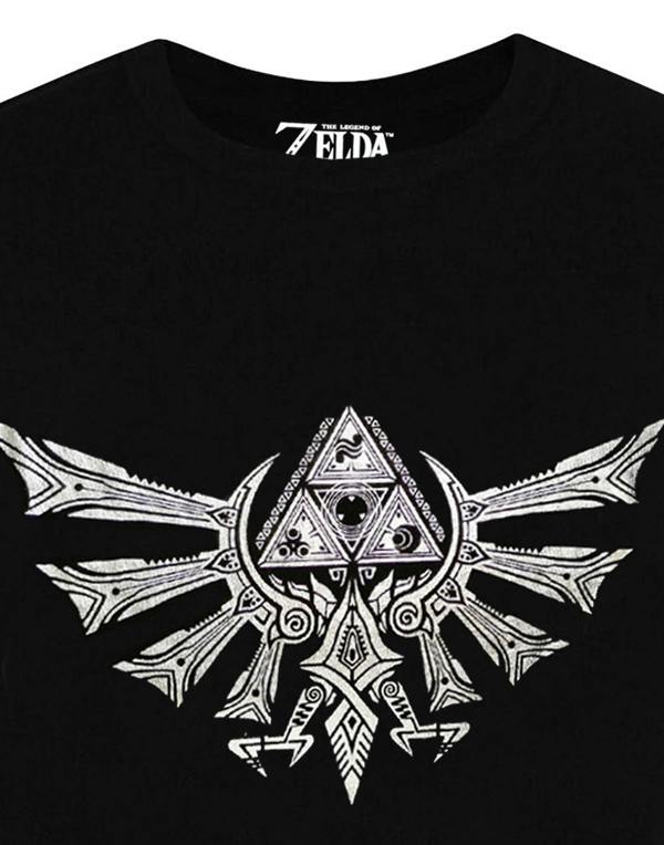 Nintendo Mens Black Logo Short Sleeved T-Shirt