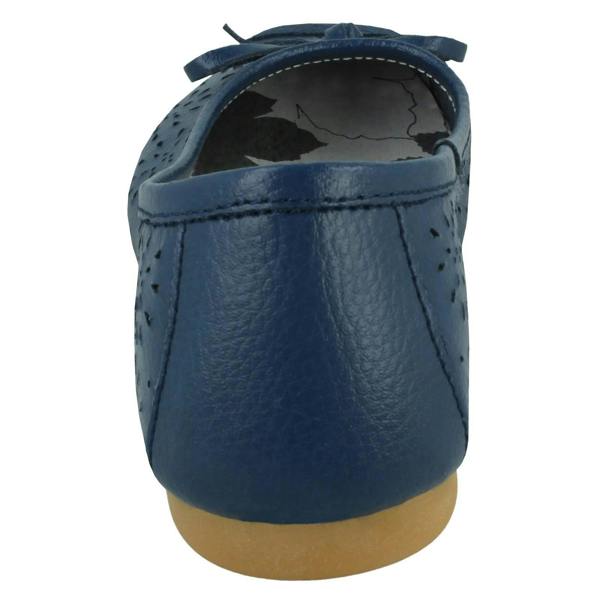 Spot On Ladies Spot On Detailed Ballerina Flats F8006