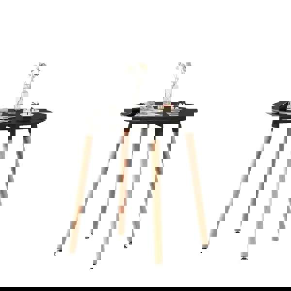 Life Interiors Halo Round Dining Table Single