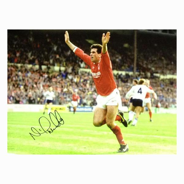 Neil Webb Signed 1989 League Cup Final photo — Unframed