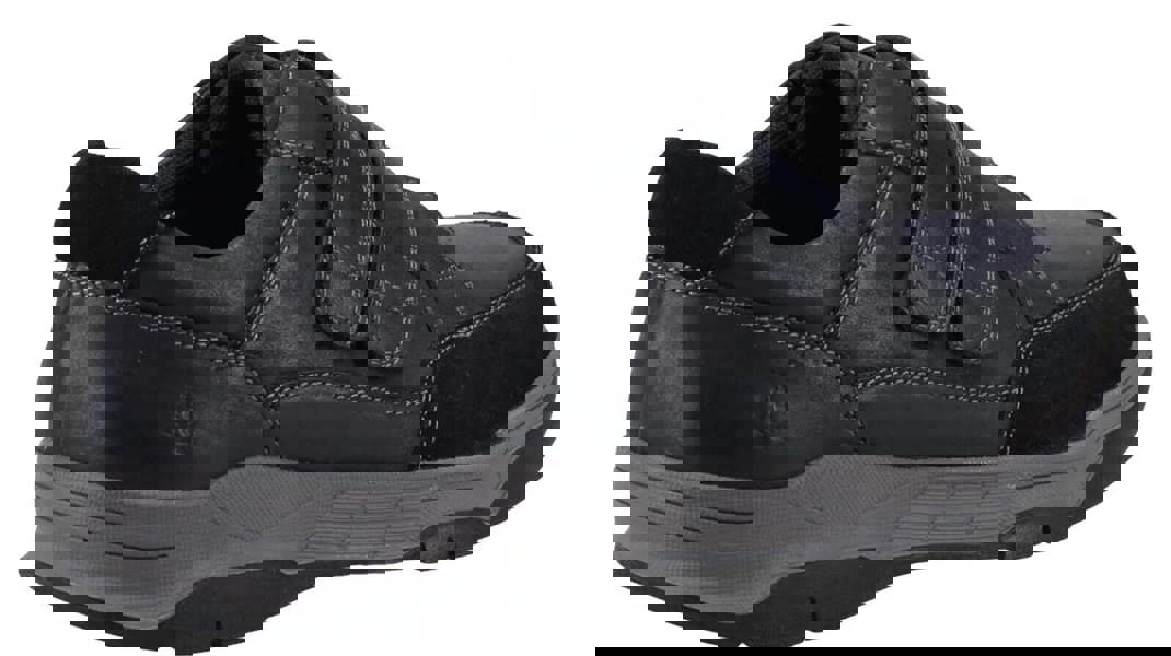 Hush Puppies Fabian Mens Double Touch Fasten Smart Leather Shoes