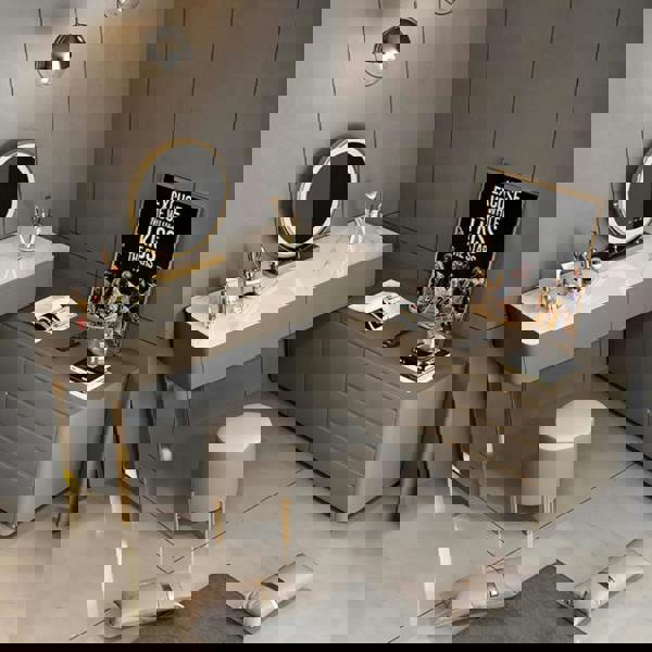 Dempsey Dressing Table With Sideboard, Extendable, Corner Dressing Table with sideboard habitat