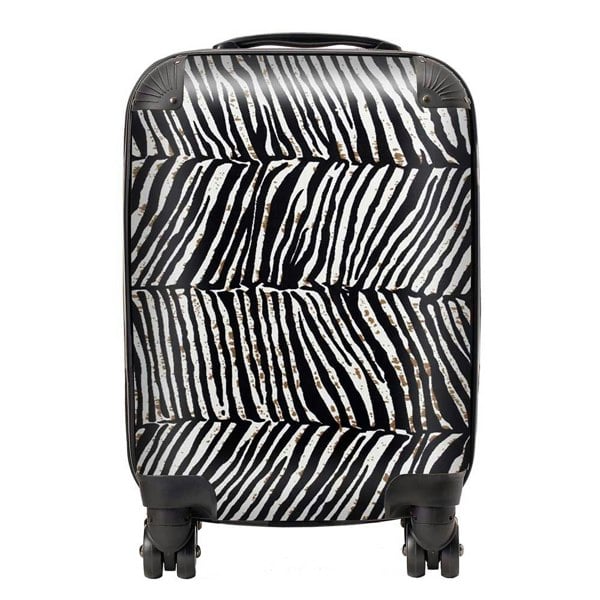 Warren Reed Zebra Pattern Suitcase