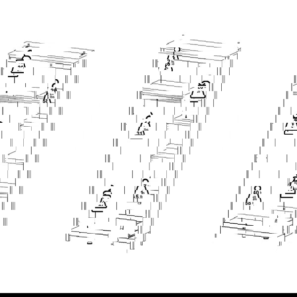 Furniture To Go Madrid Wardrobe with 2 doors + 1 mirror door + 2 drawers White