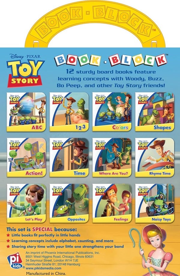 Disney Toy Story Woody, Buzz Lightyear, and More! - My First Library Board Book Block 12-Book Set