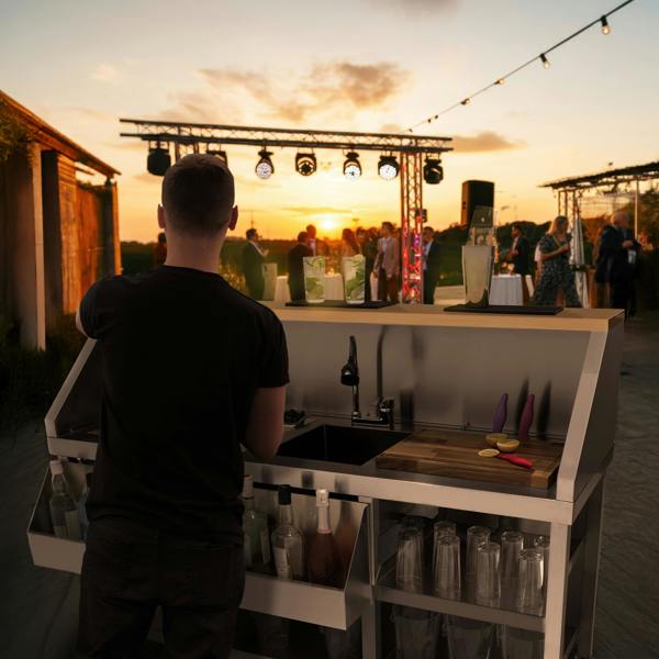 Kukoo Mobile Cocktail Bar Station & Ice Cart – 800mm