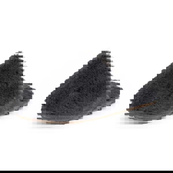 VIVA Polar Women's Fluffy Faux Fur Bedroom Slipper with Funny Quote on Sole