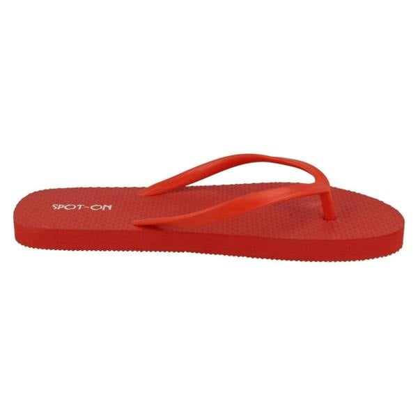 Spot On Ladies Spot On Toe Post Flip Flops