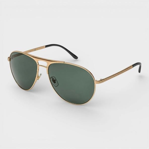 Versace Aviator Gold Frame Sunglasses
