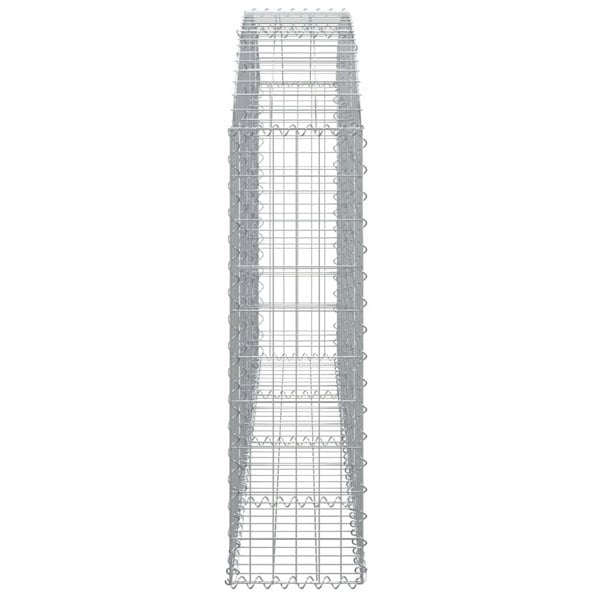 Berkfield Arched Gabion Basket 200x30x100/120 cm Galvanised Iron