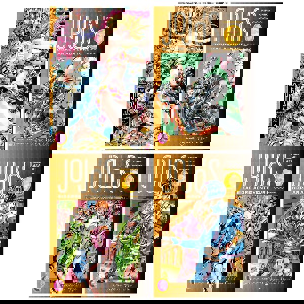 JoJo's Bizarre Adventure Part 5- Golden Wind Series 4 Books Collection Set (Vol 6-9) by Hirohiko Araki