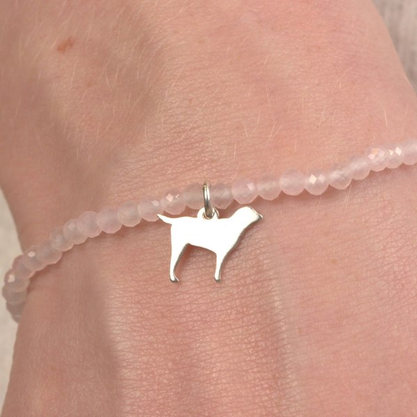 Mylee London Labrador Silhouette Crystal Bracelet - Personalised
