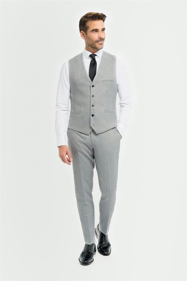 House of Cavani Malibu Grey Waistcoat