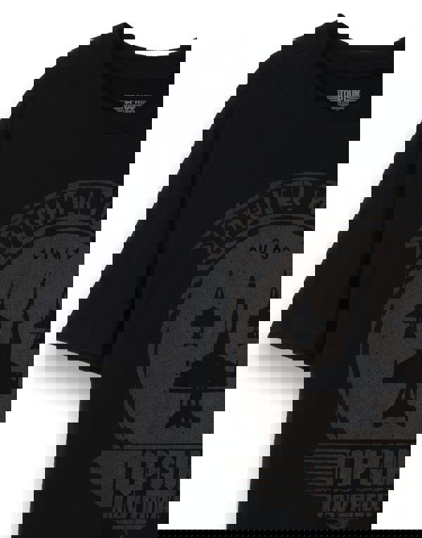 Top Gun: Maverick Mens Black Fighter Jet Graphic Print Short Sleeved T-Shirt