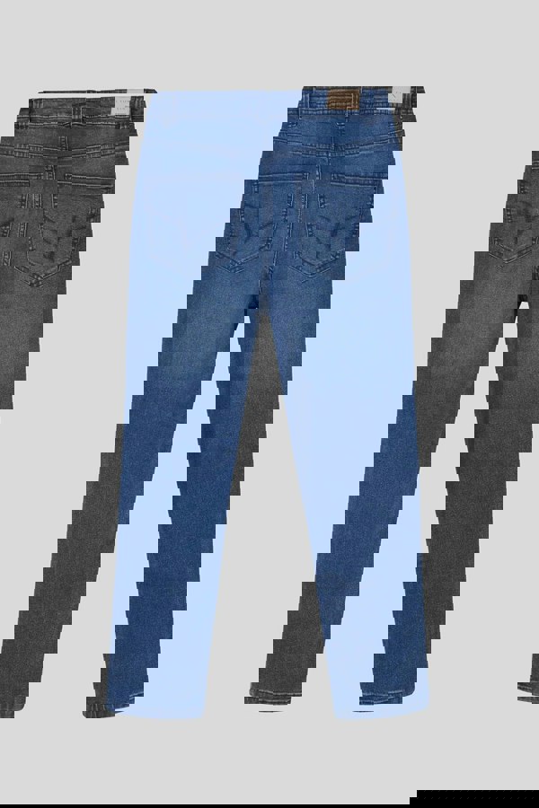 ENORSIA Mid Waist Ankle Length Jeans