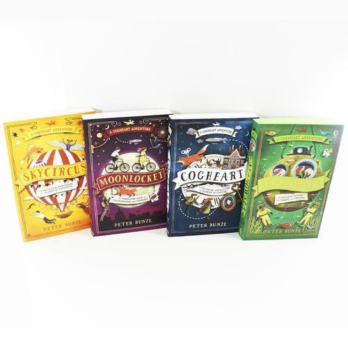 Peter Bunzl A Cogheart Adventure Collection Series 4 Books - Cogheart Moonlocket Skycircus Shadowsea - books 4 people