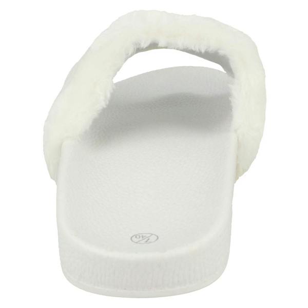Spot On Ladies Spot On Flat Slip On Mule Sandals