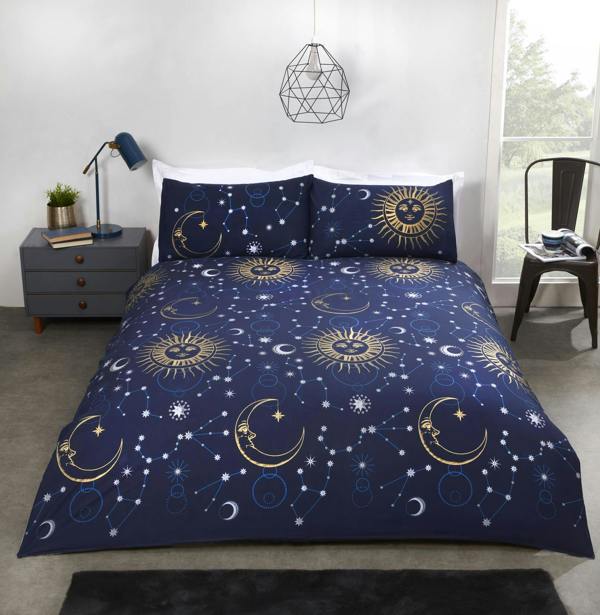 Celestial Navy Single Duvet Cover