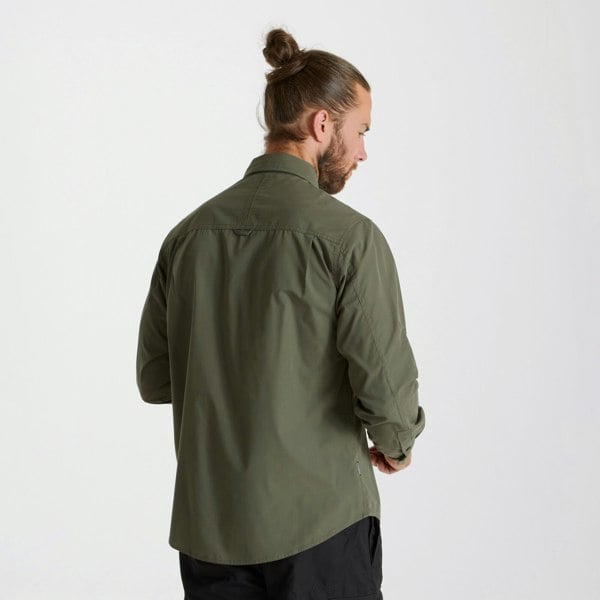 Craghoppers Mens Expert Kiwi Long-Sleeved Shirt - Cedar Green