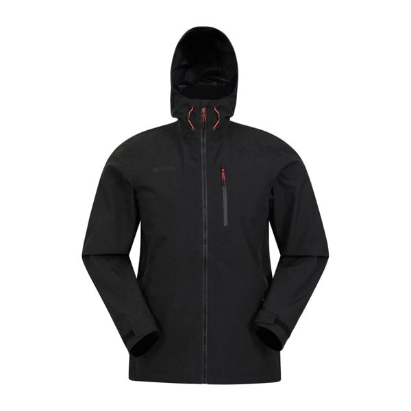 Mountain Warehouse Mens Bachill Three Layer Waterproof Jacket - Black