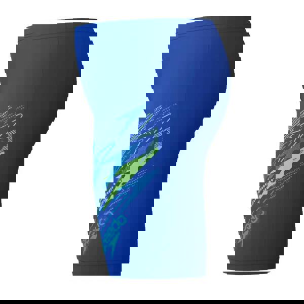 Speedo Boys Medley Logo Swim Jammer - Blue/Turquoise