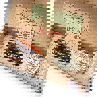 Captain Fawcett's Captain Fawcett Sandalwood Moustache Wax + Flip Moustache Comb