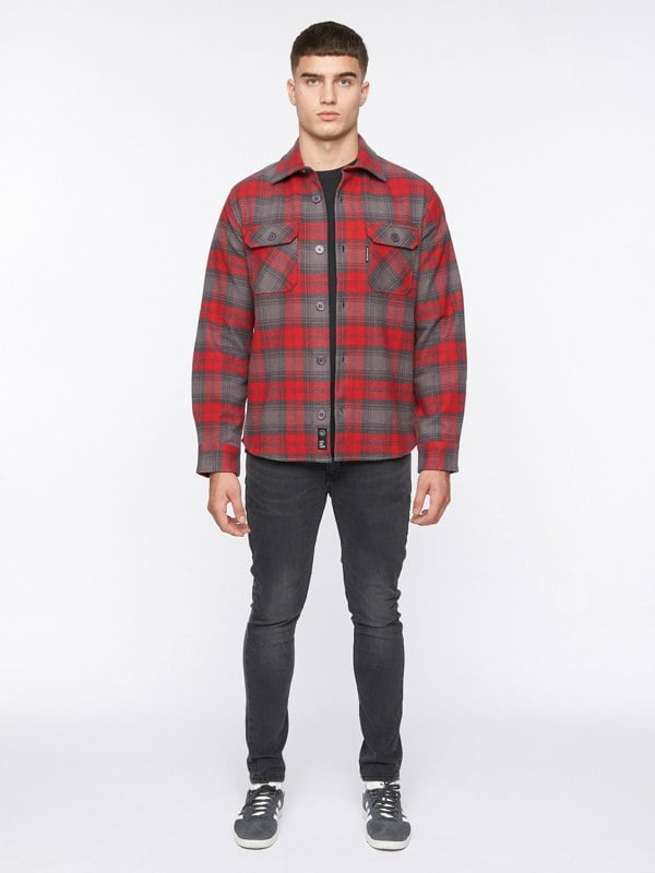 Duck and Cover Willington Overshirt Red Check