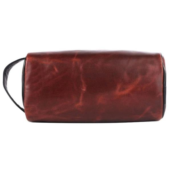 Buffalo Leather Cricket Wash Bag - lifestyle shot