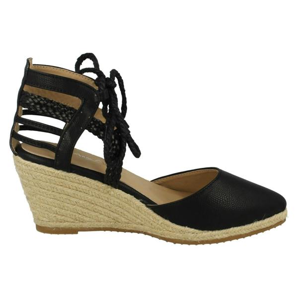 Anne Michelle Ladies Anne Michelle Ankle Lace Up Wedge Sandals
