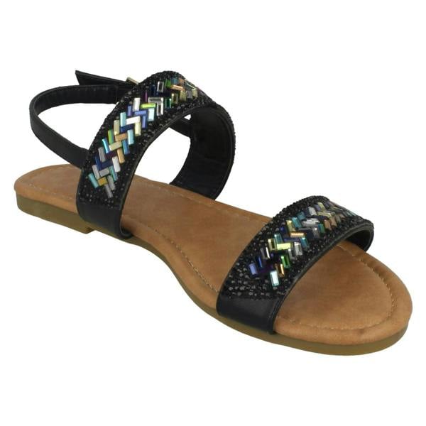 Anne Michelle Ladies Anne Michelle Double Strap Mule Sandals