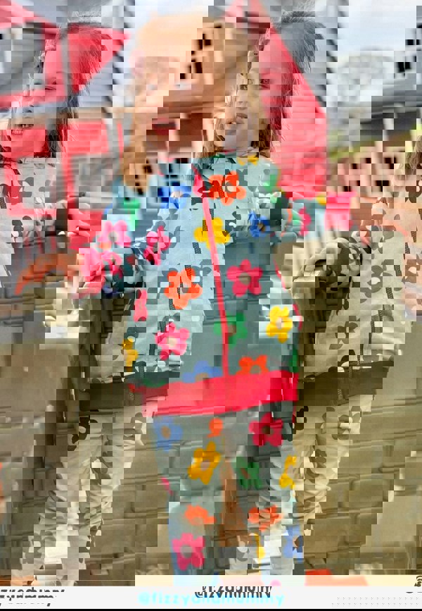 Organic Rainbow Bloom Print Leggings - Toby Tiger