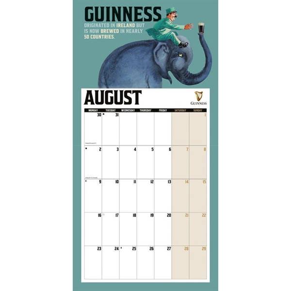 Lovely Day for a Guinness Calendar 2027, Wall Calendars, Month To View, Lifestyle, Gift
