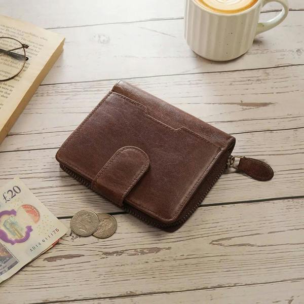 Brown Small Leather Purse Eterna Grace 08