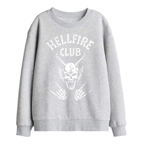 Stranger Things Childrens/Kids Hellfire Club Bones Sweatshirt - Sport Heather - 