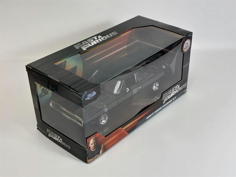 MCSlots Fast and Furious Doms Dodge Charger R/T Black 1:24 Scale Jada 31942 35424
