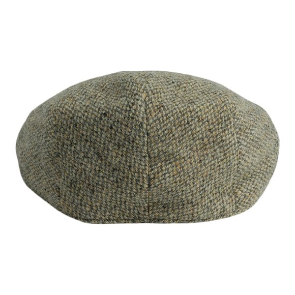 Gamble & Gunn Kilbeg Harris Tweed British Made Stone Grey Flat Cap