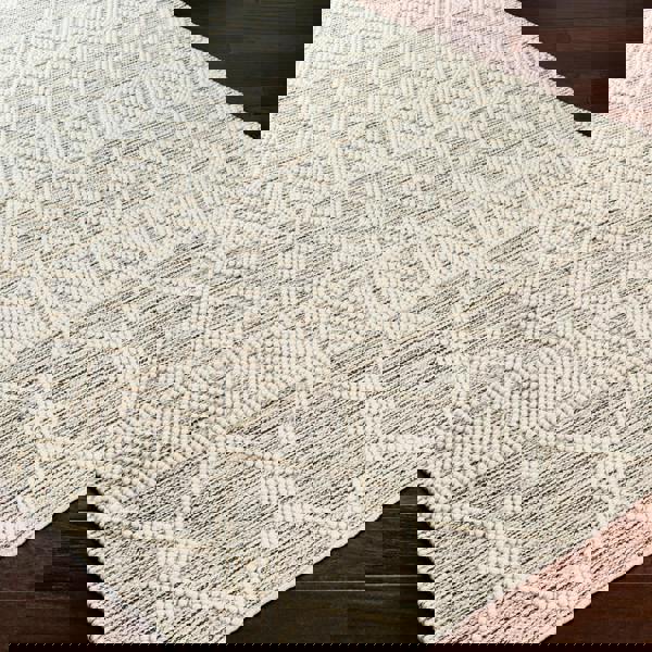 Livabliss Hygge-Hand Woven Charcoal White Wool Global Rug