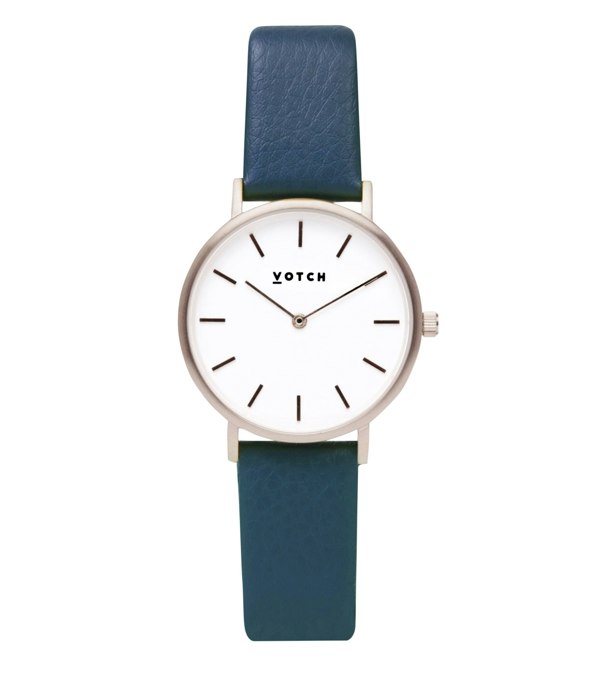 Votch Silver & Navy Watch | Petite