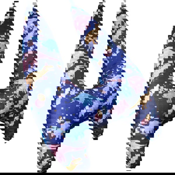 anycoplus Anypillow Car Travel Pillow UShape Dinosaur Party Pattern Children Travel Pillow Cushion for Car Seat, Safety Neck Pillow for Kids