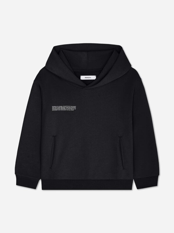 PANGAIA Kids NOOS Midweight Hoodie in Black