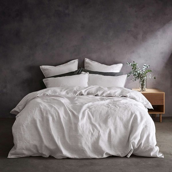 Lazy Linen 'Pure Washed Linen' Pillowcase Pair