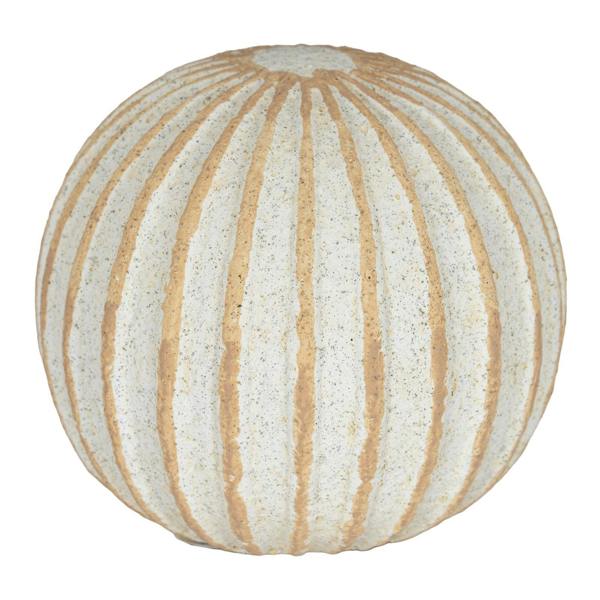 Hill Interiors Grove Ceramic Ball Ornament - White - 