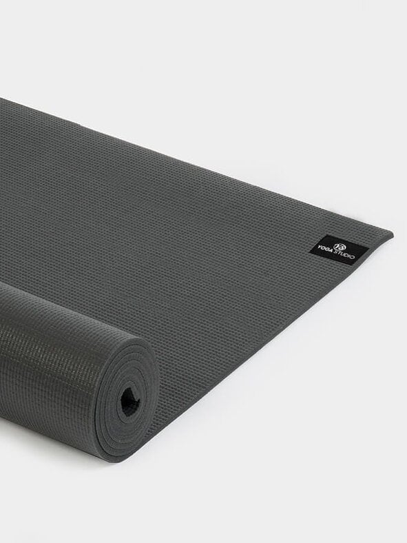 Yoga Studio Personalised Yoga Mat 6mm With Custom Design - Graphite Grey