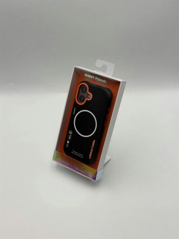 Nimmy Friends Nimmy Cool & Cute 2.0 Case with MagSafe for iPhone 17 6.3" Black Orange - N-YJKM-CX2.0-IP17-01